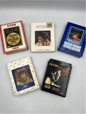 5 Vint. Elvis Presley RCA& MORE 8 Track Tapes Gold Award Hits ONE SEALED SEE ALL